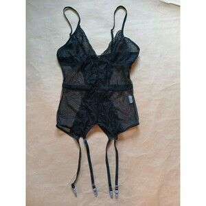 Avid Love Lingerie Bodysuit Womens S Black Lace Feminine Romantic  Aesthetic
